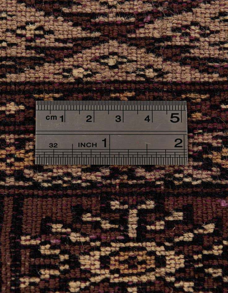 Detail image of 4' 2 x 6' 1  Hand Knotted Bokhara Oriental Wool Rug