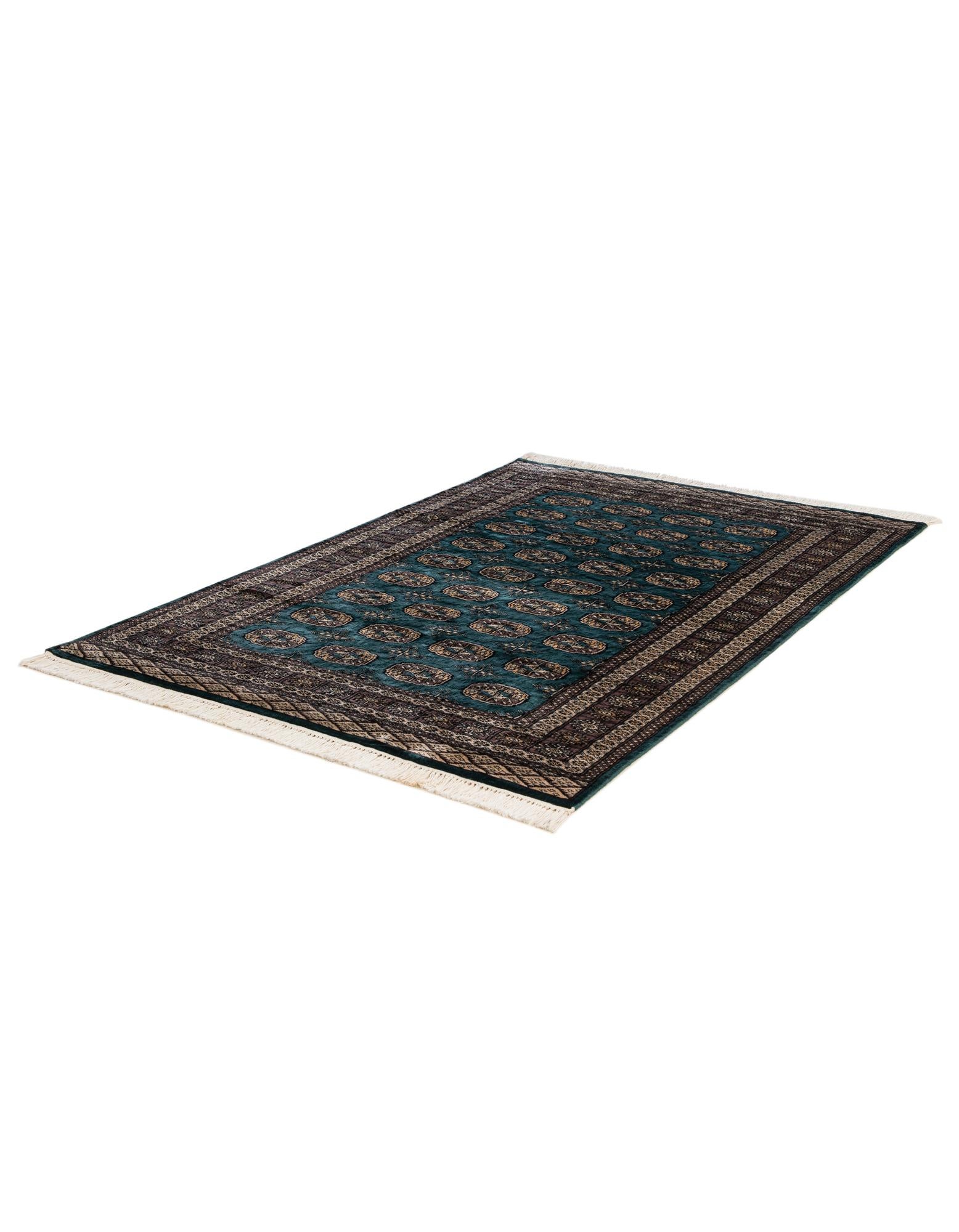 4' 2 x 6' 1 Hand Knotted Bokhara Oriental Wool Rug