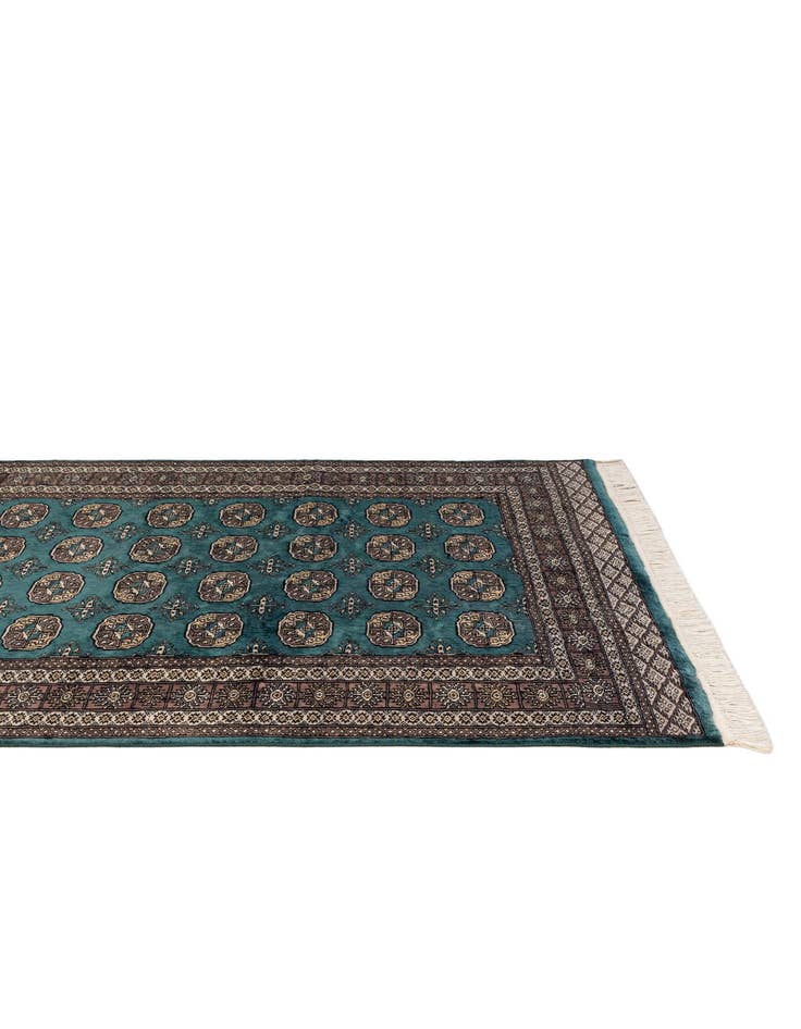 Detail image of 4' 2 x 6' 1  Hand Knotted Bokhara Oriental Wool Rug