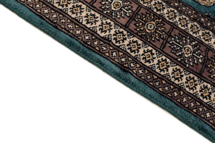 Detail image of 4' 2 x 6' 1 Hand Knotted Bokhara Oriental Wool Rug