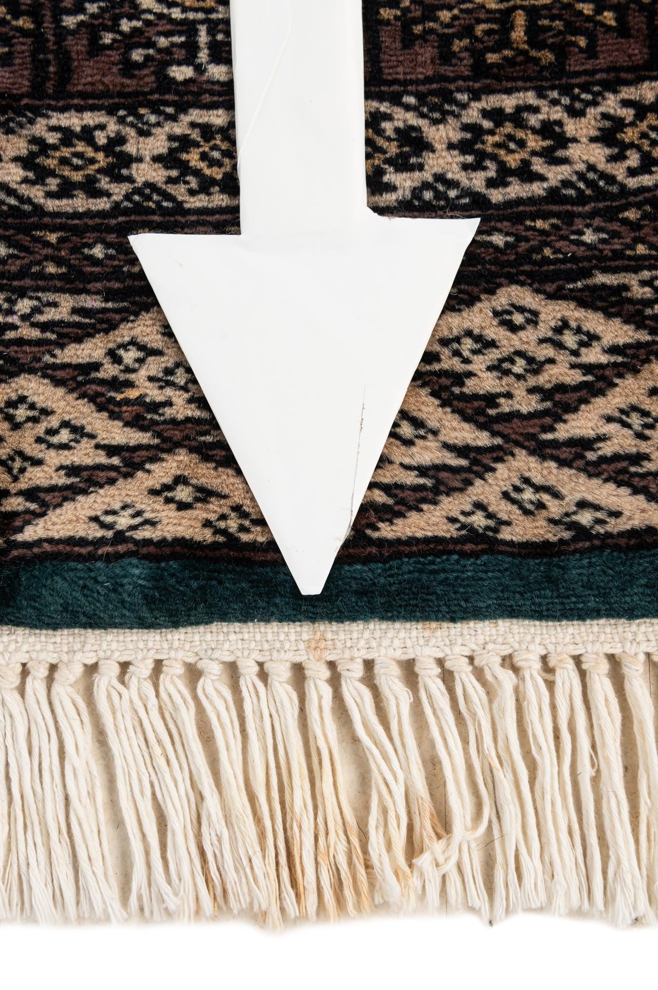 4' 2 x 6' 1 Hand Knotted Bokhara Oriental Wool Rug