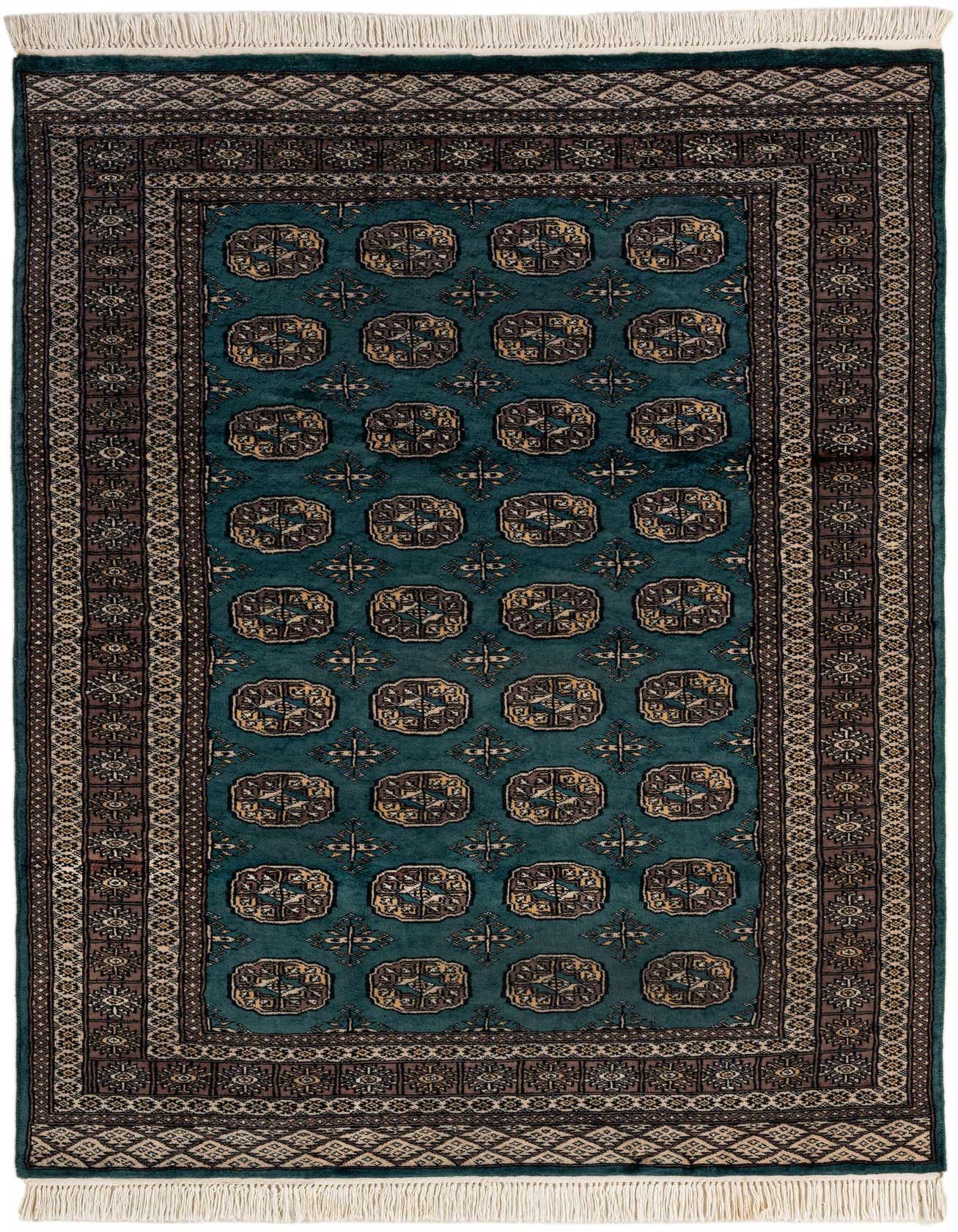 4' 2 x 6' 1 Hand Knotted Bokhara Oriental Wool Rug