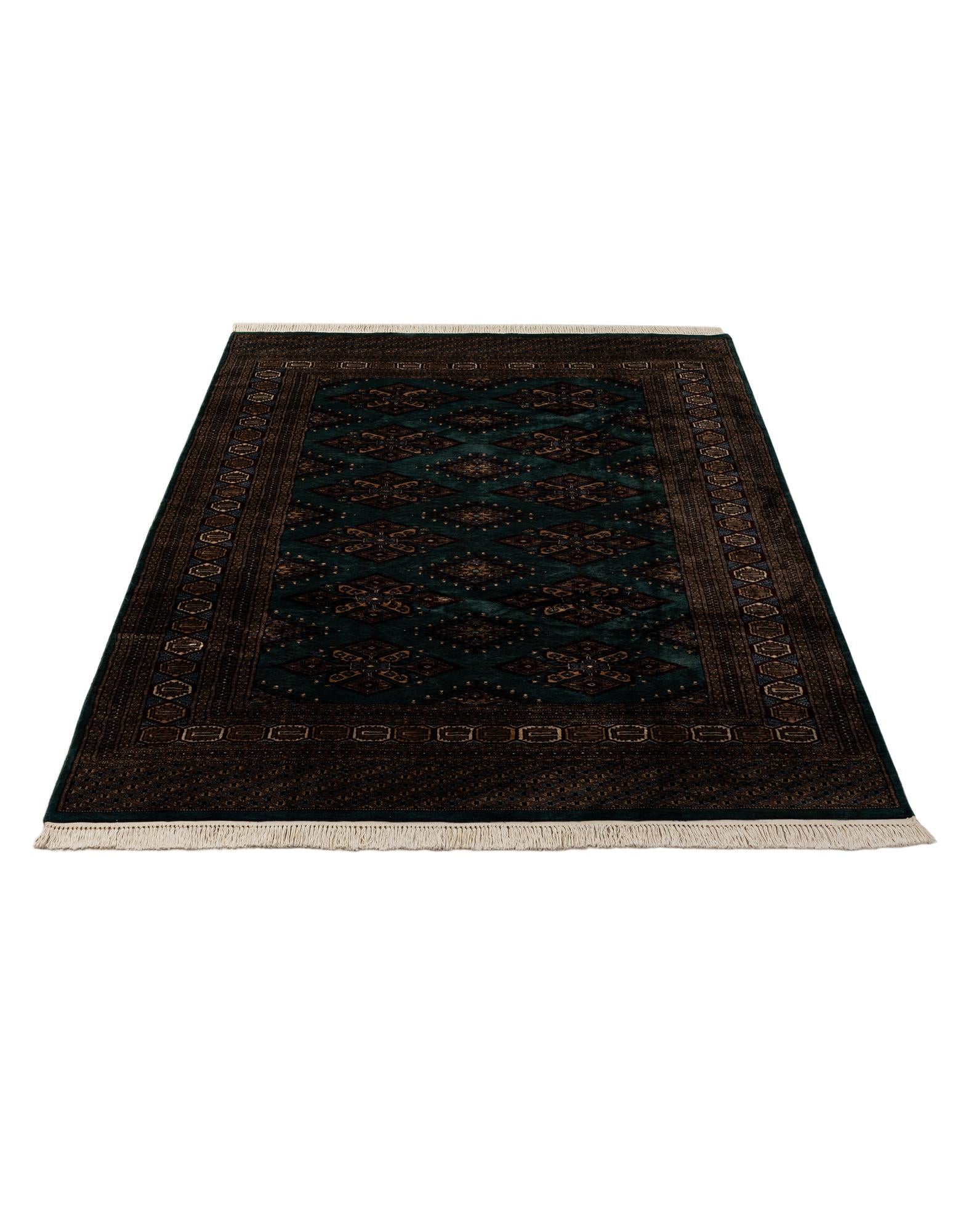 6' 3 x 9' 8 Hand Knotted Bokhara Oriental Wool Rug