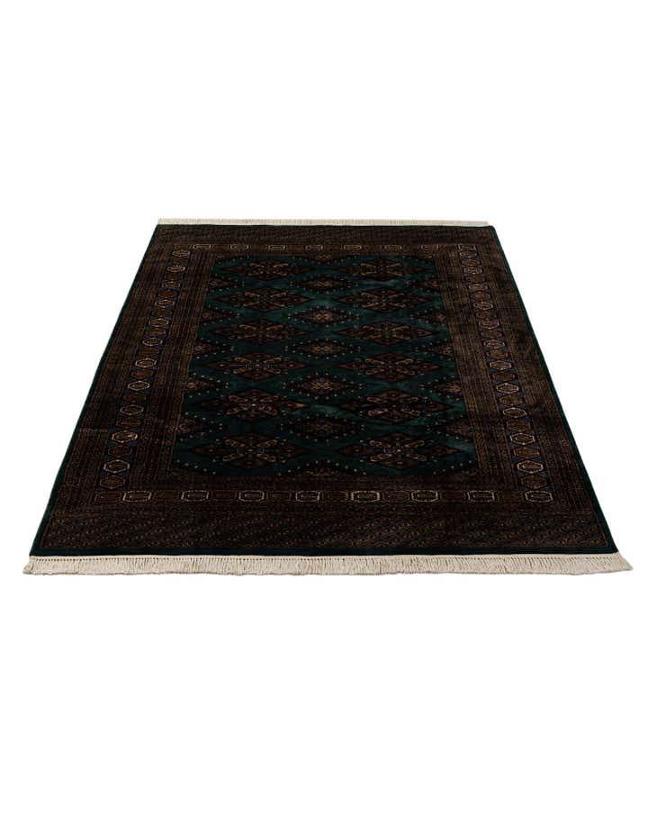 6' 3 x 9' 8 Hand Knotted Bokhara Oriental Wool Rug