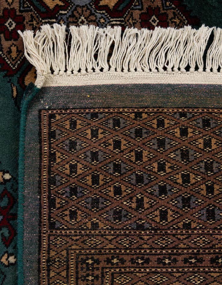 Detail image of 6' 3 x 9' 8  Hand Knotted Bokhara Oriental Wool Rug
