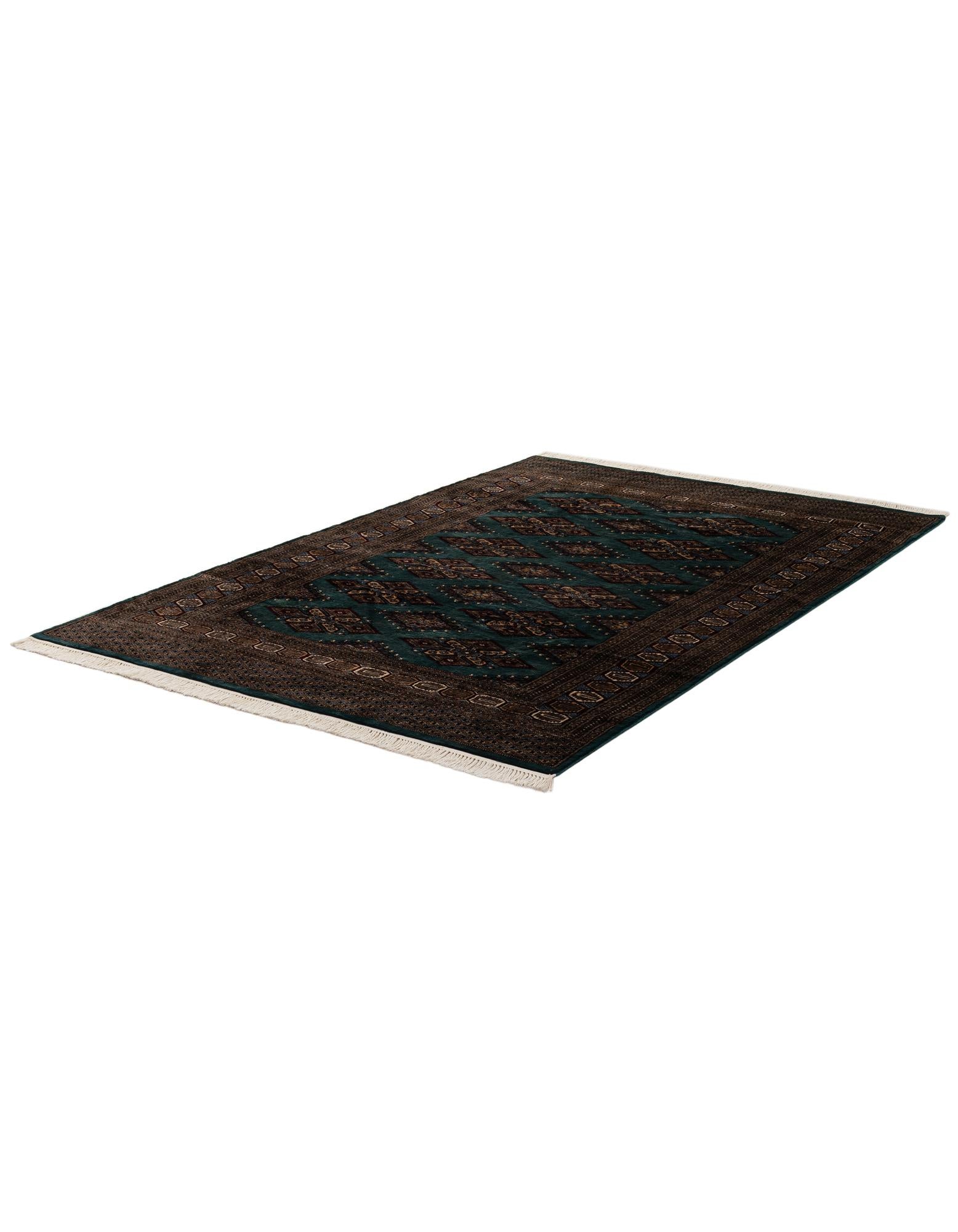 6' 3 x 9' 8 Hand Knotted Bokhara Oriental Wool Rug