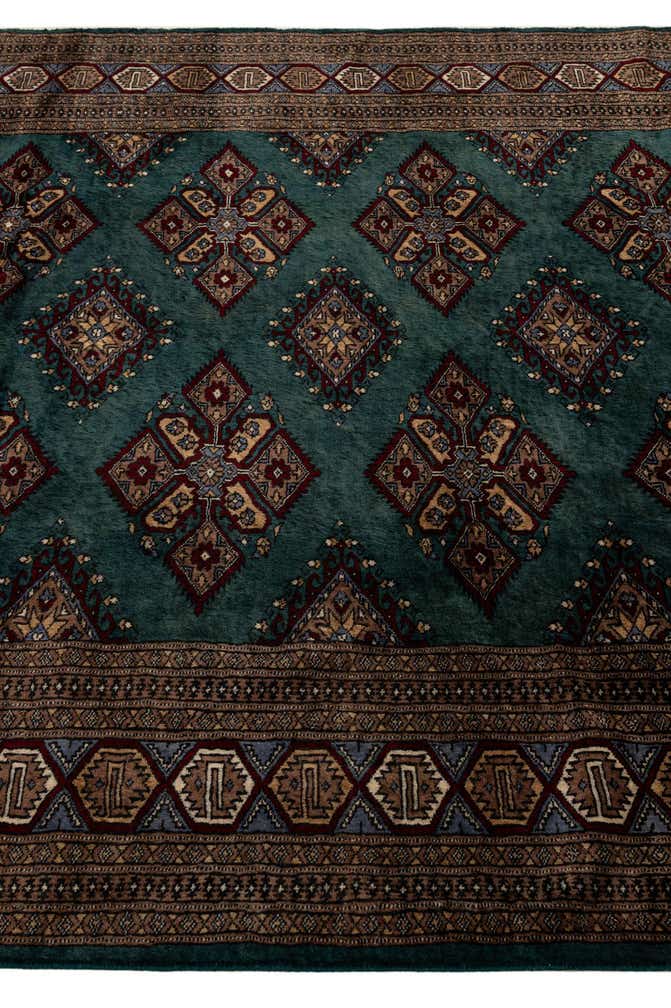 6' 3 x 9' 8 Hand Knotted Bokhara Oriental Wool Rug