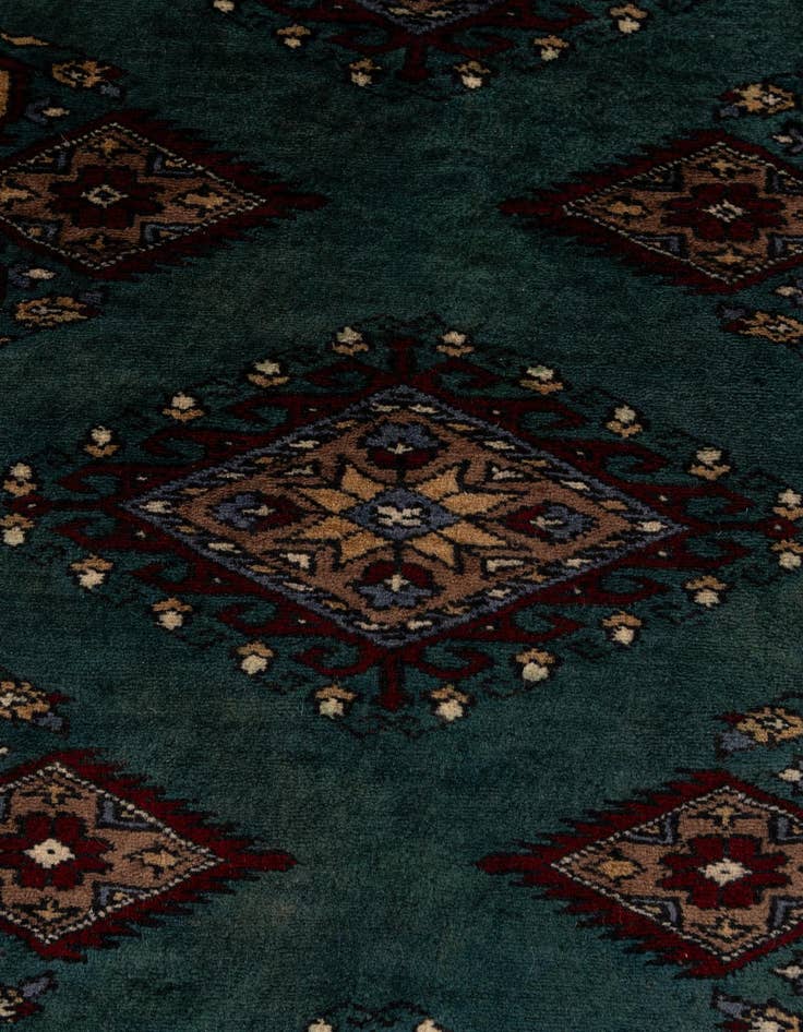 Detail image of 6' 3 x 9' 8  Hand Knotted Bokhara Oriental Wool Rug