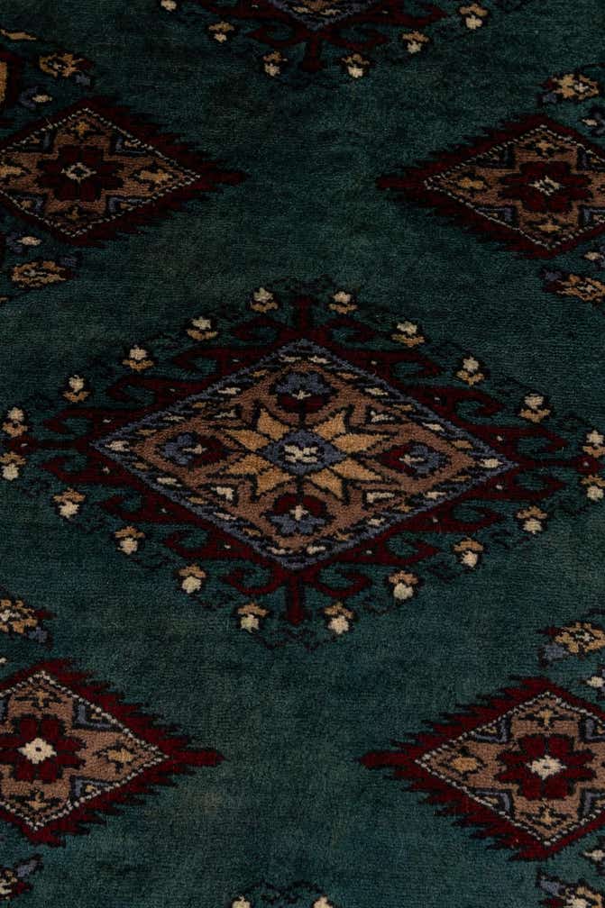 6' 3 x 9' 8 Hand Knotted Bokhara Oriental Wool Rug