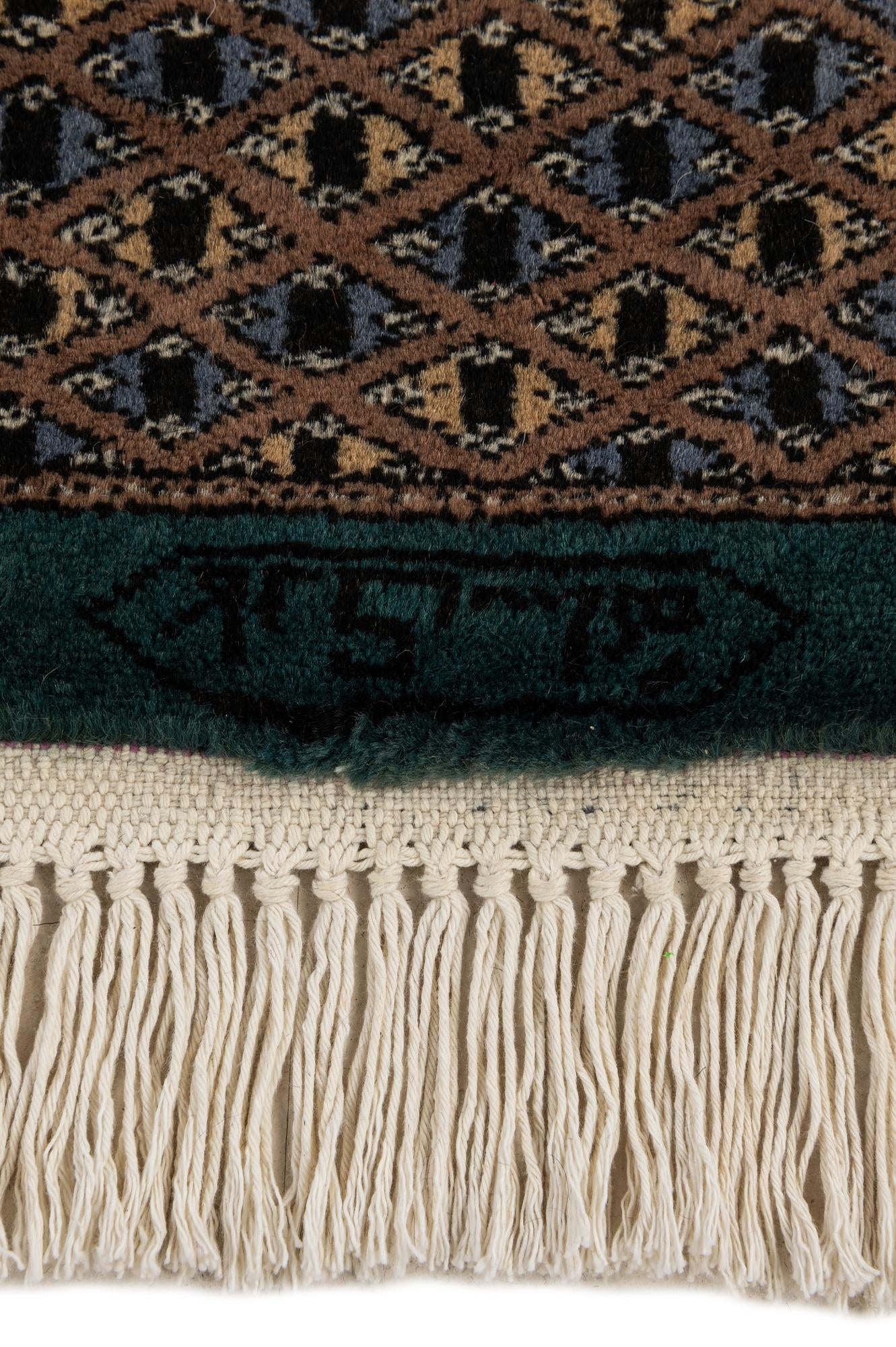 6' 3 x 9' 8 Hand Knotted Bokhara Oriental Wool Rug
