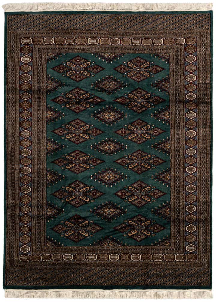 6' 3 x 9' 8 Hand Knotted Bokhara Oriental Wool Rug