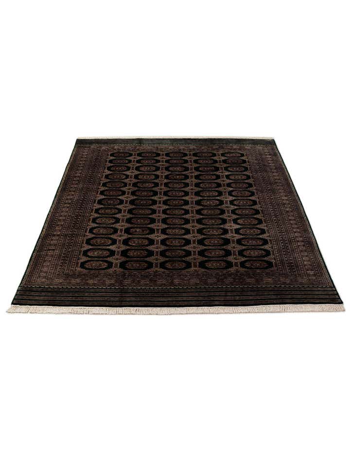 7' x 9' 4 Hand Knotted Bokhara Oriental Rug