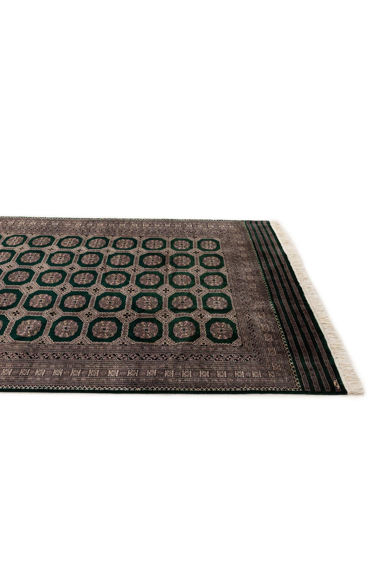 7' x 9' 4 Hand Knotted Bokhara Oriental Rug