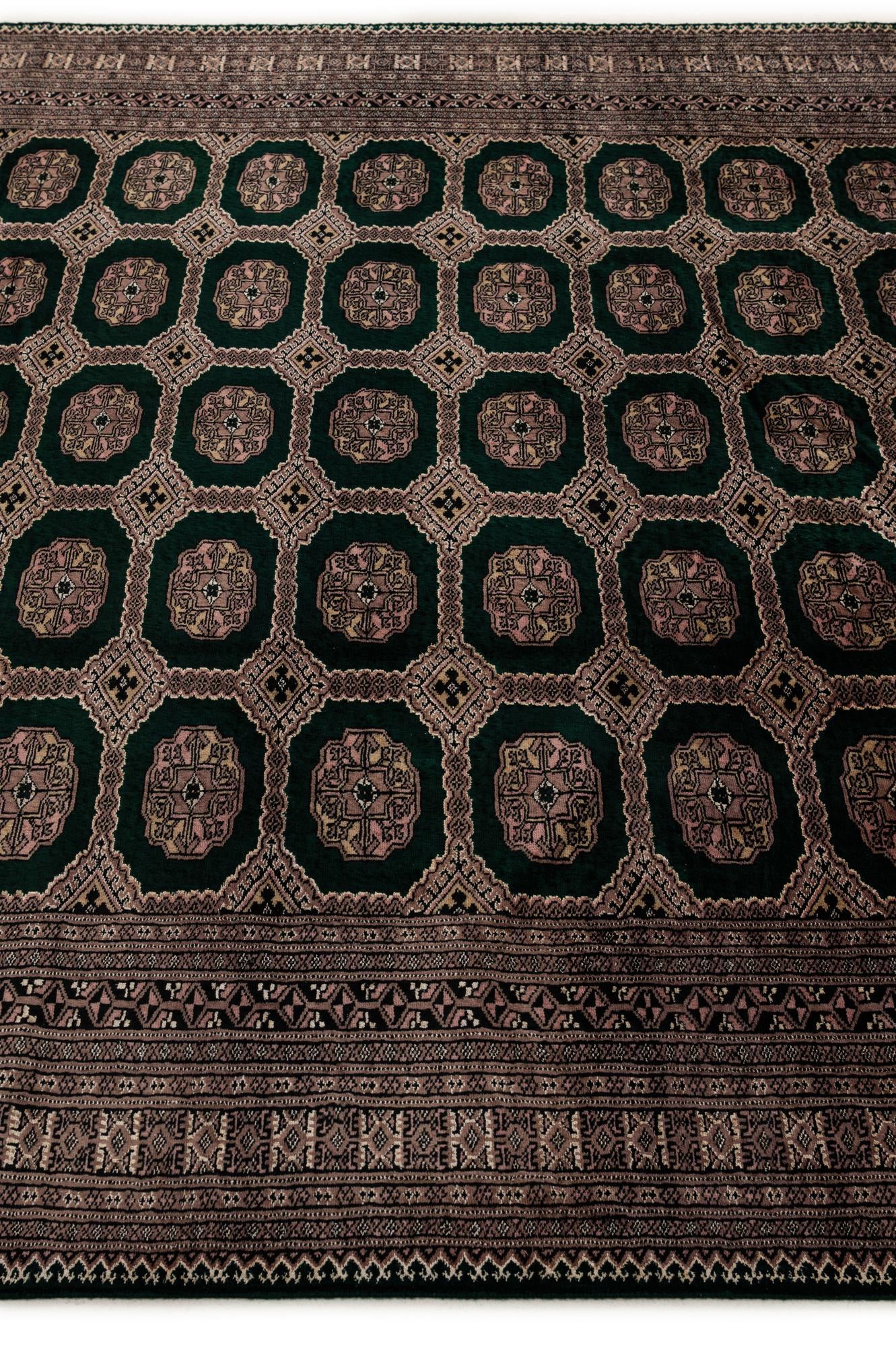 7' x 9' 4 Hand Knotted Bokhara Oriental Rug