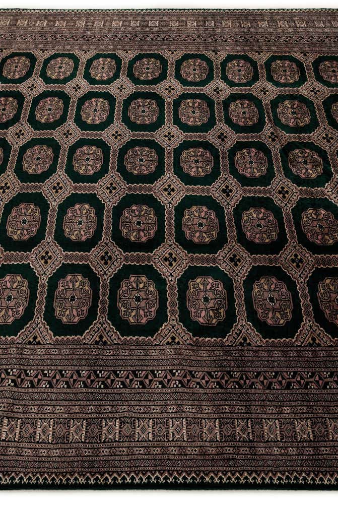 7' x 9' 4 Hand Knotted Bokhara Oriental Rug