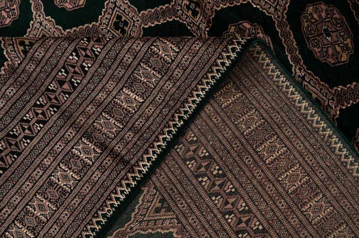 7' x 9' 4 Hand Knotted Bokhara Oriental Rug