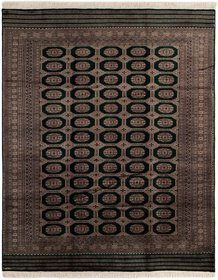 Detail image of 7' x 9' 4 Hand Knotted Bokhara Oriental Rug