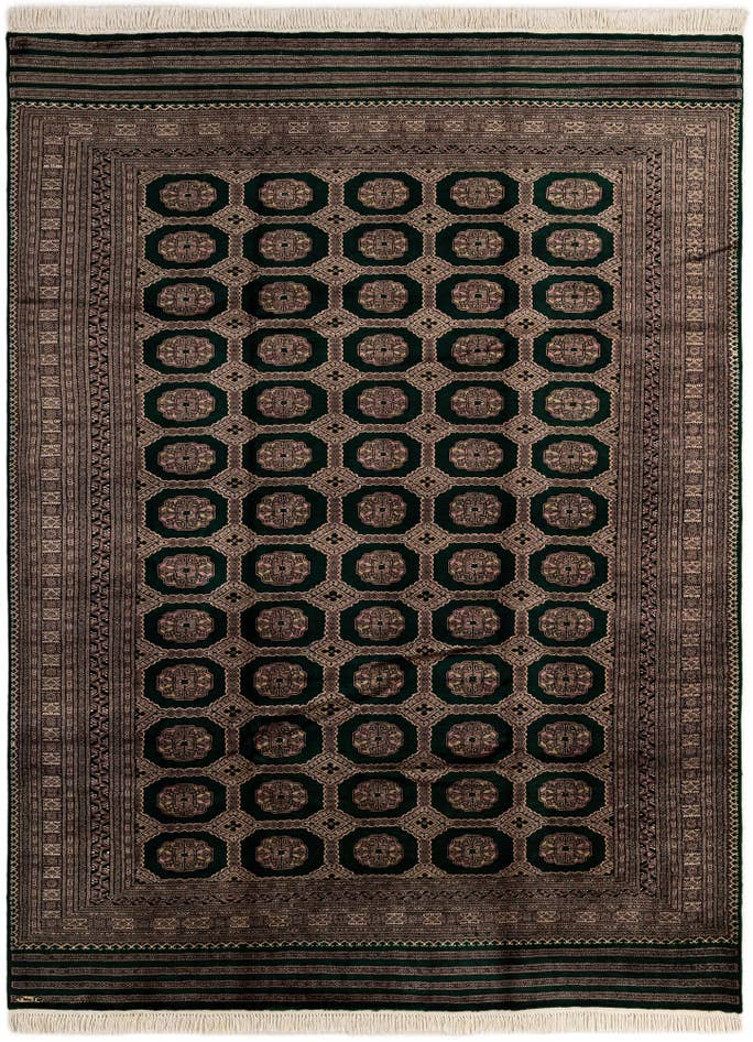 Detail image of 7' x 9' 4 Hand Knotted Bokhara Oriental Rug