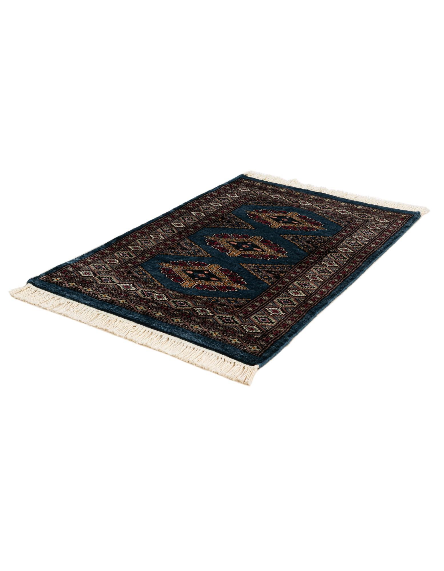 60cm x 90cm Hand Knotted Bokhara Oriental Wool Rug