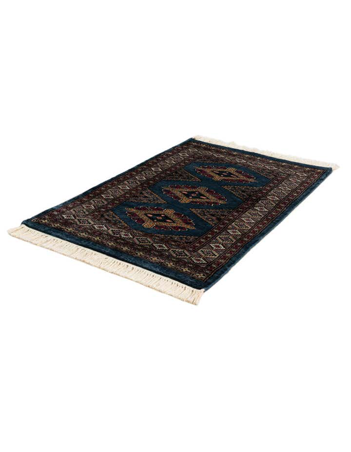 60cm x 90cm Hand Knotted Bokhara Oriental Wool Rug