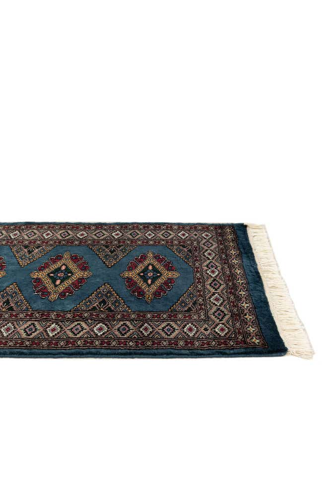 60cm x 90cm Hand Knotted Bokhara Oriental Wool Rug