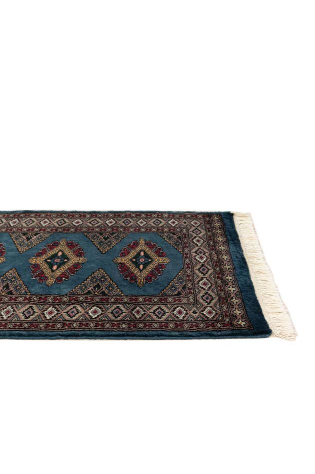 Detail image of 60cm x 90cm Hand Knotted Bokhara Oriental Wool Rug