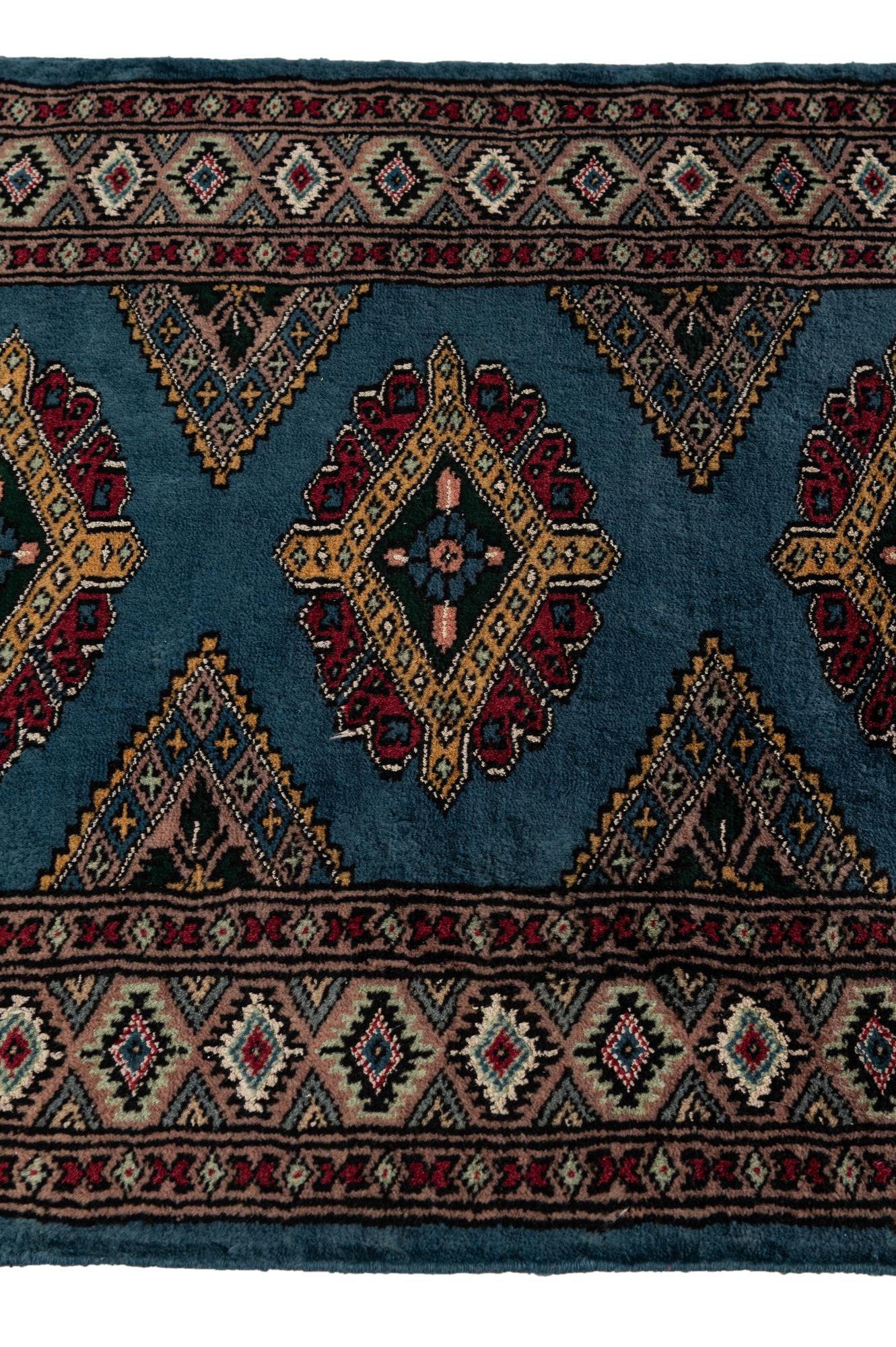 60cm x 90cm Hand Knotted Bokhara Oriental Wool Rug