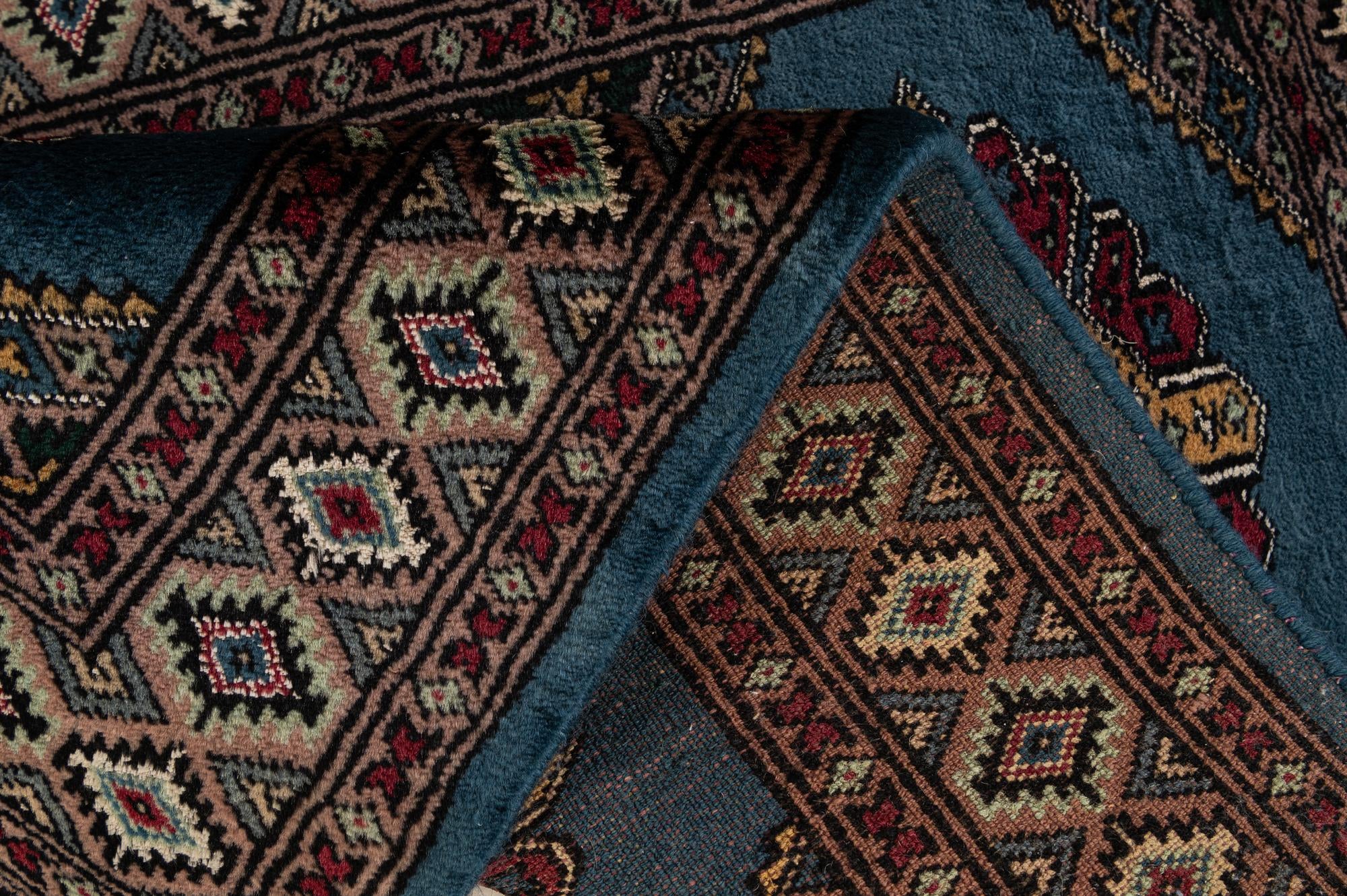 60cm x 90cm Hand Knotted Bokhara Oriental Wool Rug