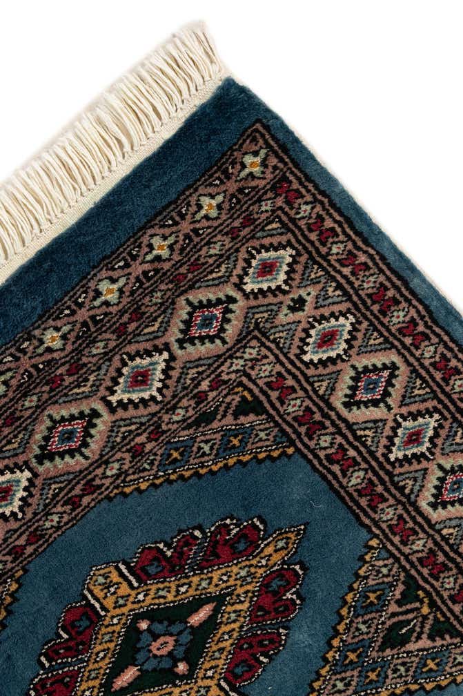 60cm x 90cm Hand Knotted Bokhara Oriental Wool Rug