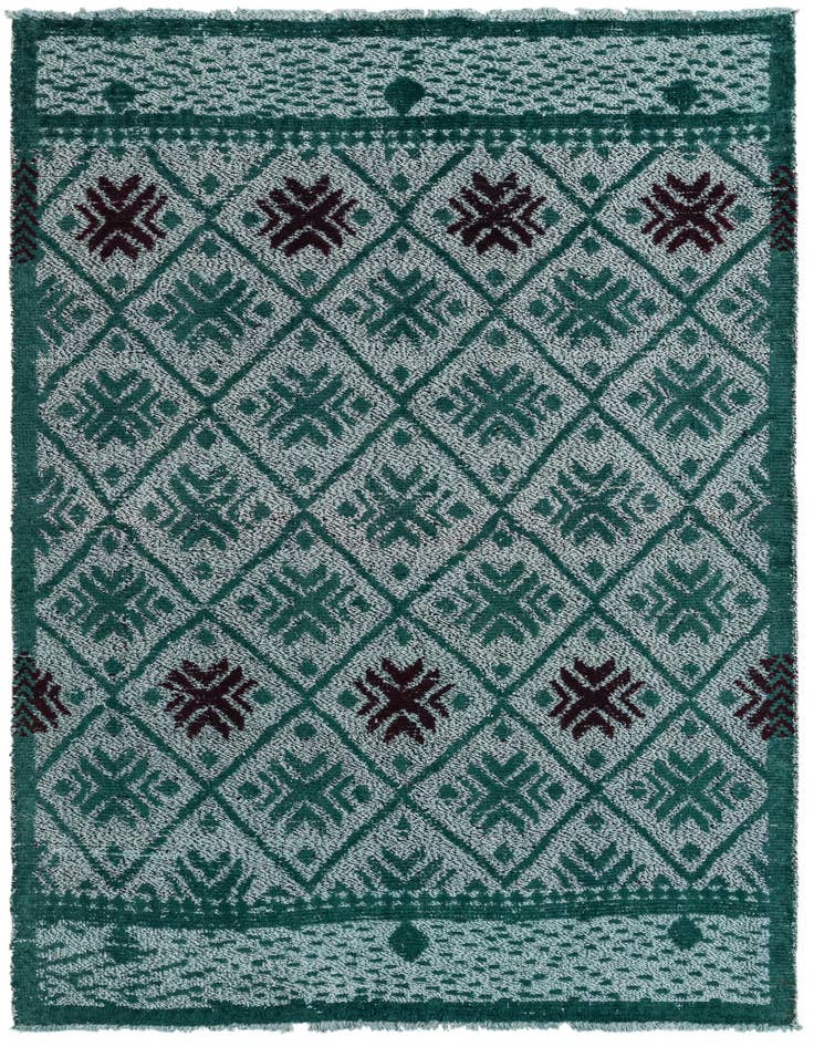 Detail image of 4' 11 x 7' Hand Knotted Darya Wool Rug