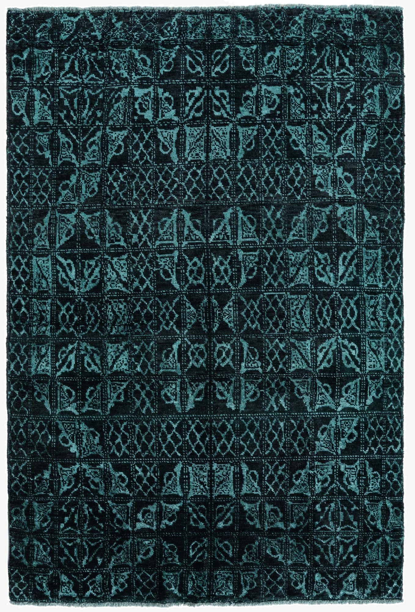 6' x 9'  Hand Knotted Darya Wool Rug