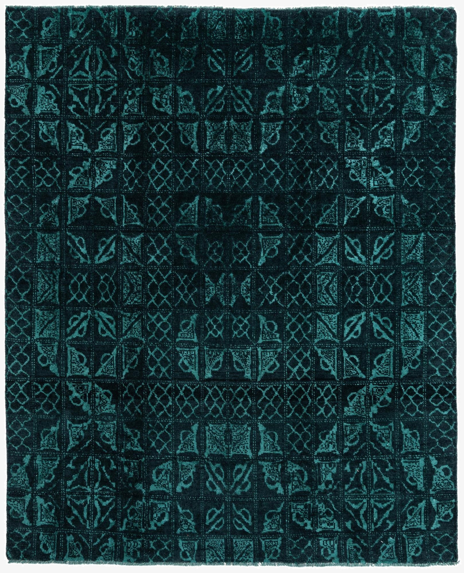 8' x 9' 10  Hand Knotted Darya Wool Rug