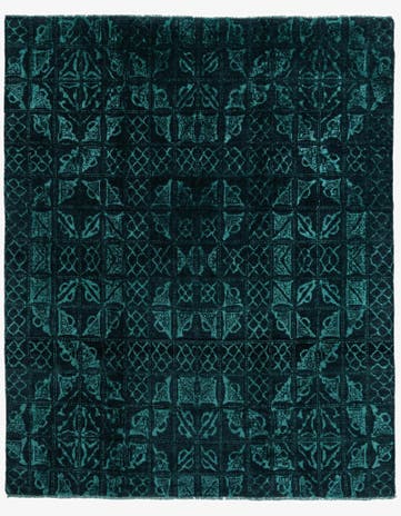 8' x 9' 10 Hand Knotted Darya Wool Rug