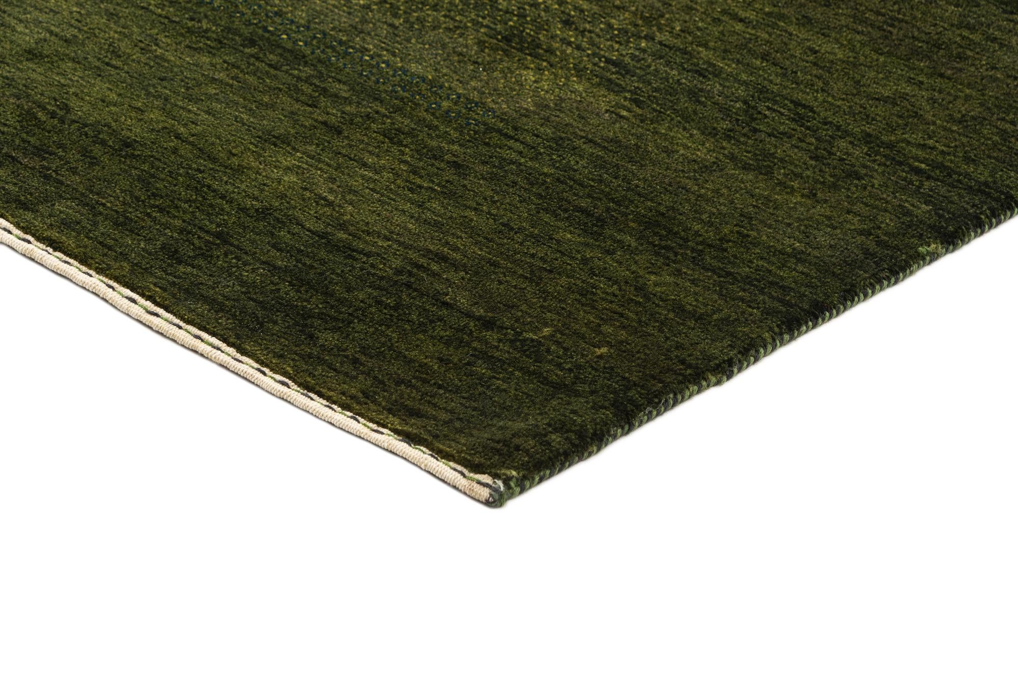 5' x 7' Hand Knotted Gabbeh Wool Rug