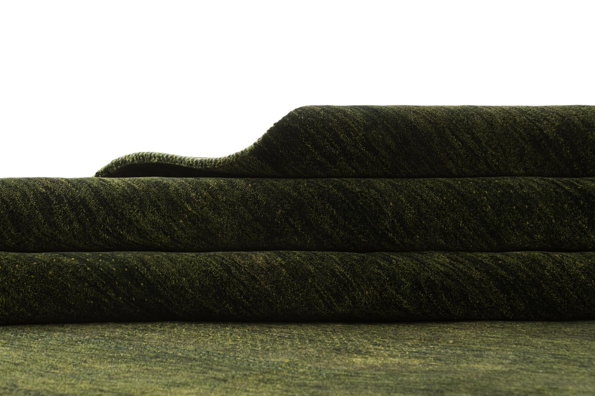 5' x 7' Hand Knotted Gabbeh Wool Rug