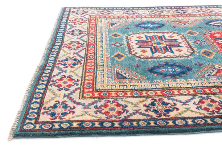 4' x 6' 1 Hand Knotted Kazak Rug