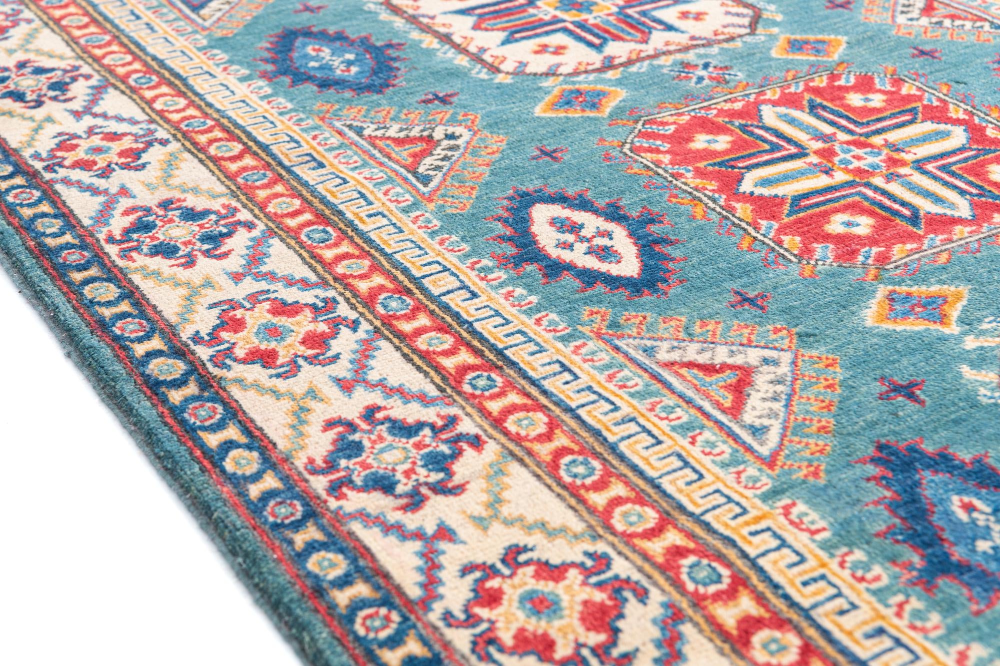 4' x 6' 1 Hand Knotted Kazak Rug