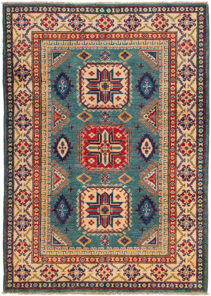 4' x 6' 1 Hand Knotted Kazak Rug