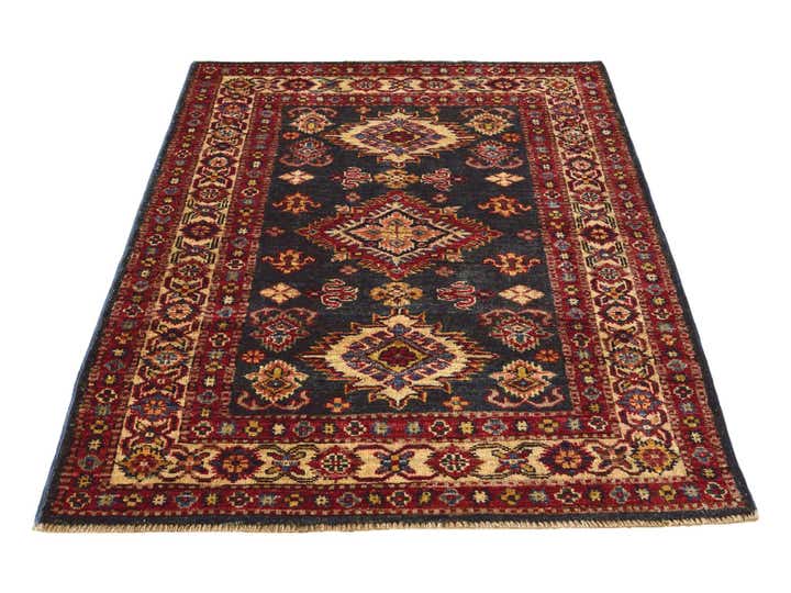 2' 11 x 4' 2 Hand Knotted Kazak Rug