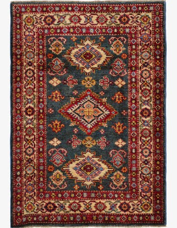 2' 11 x 4' 2 Hand Knotted Kazak Rug