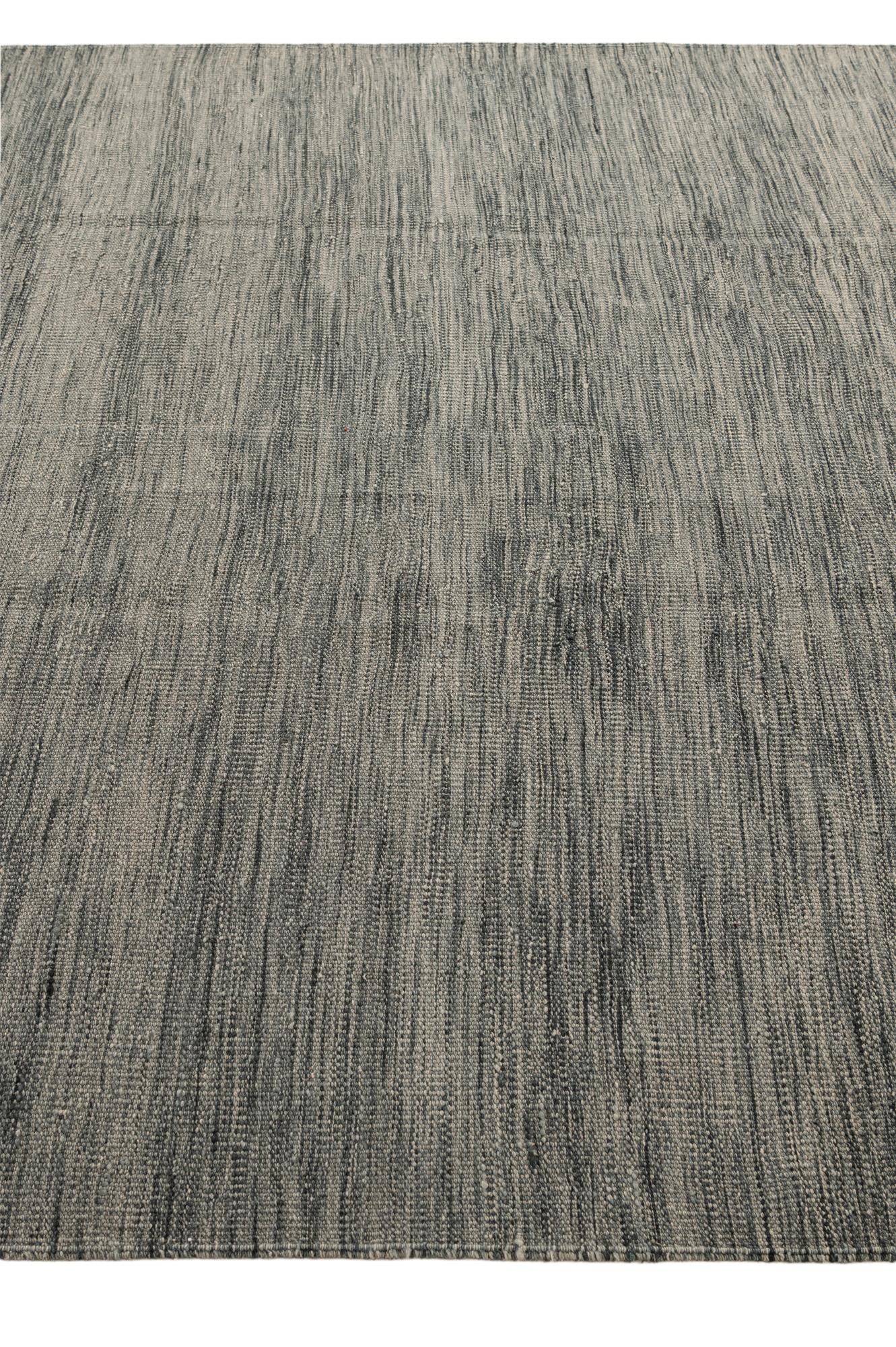 6' 10 x 9' 4 Hand Woven Kilim Modern Wool Rug