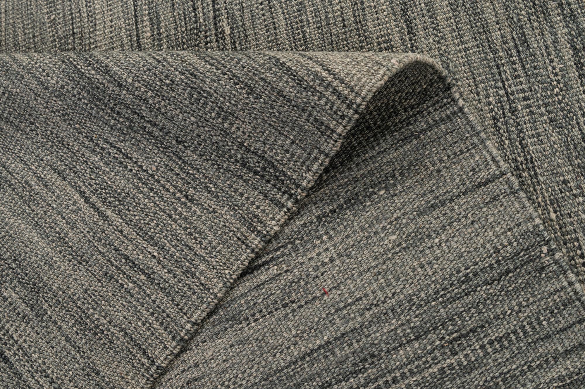 6' 10 x 9' 4 Hand Woven Kilim Modern Wool Rug