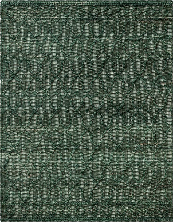 Detail image of 4' 1 x 6' 1 Hand Woven Larsa Jute Rug