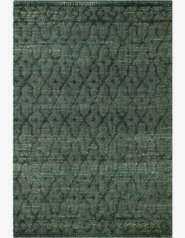 Hunter Green Hand Woven Larsa Jute Rug