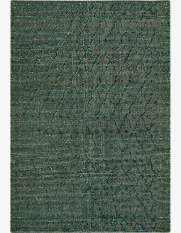 Hunter Green Hand Woven Larsa Jute Rug