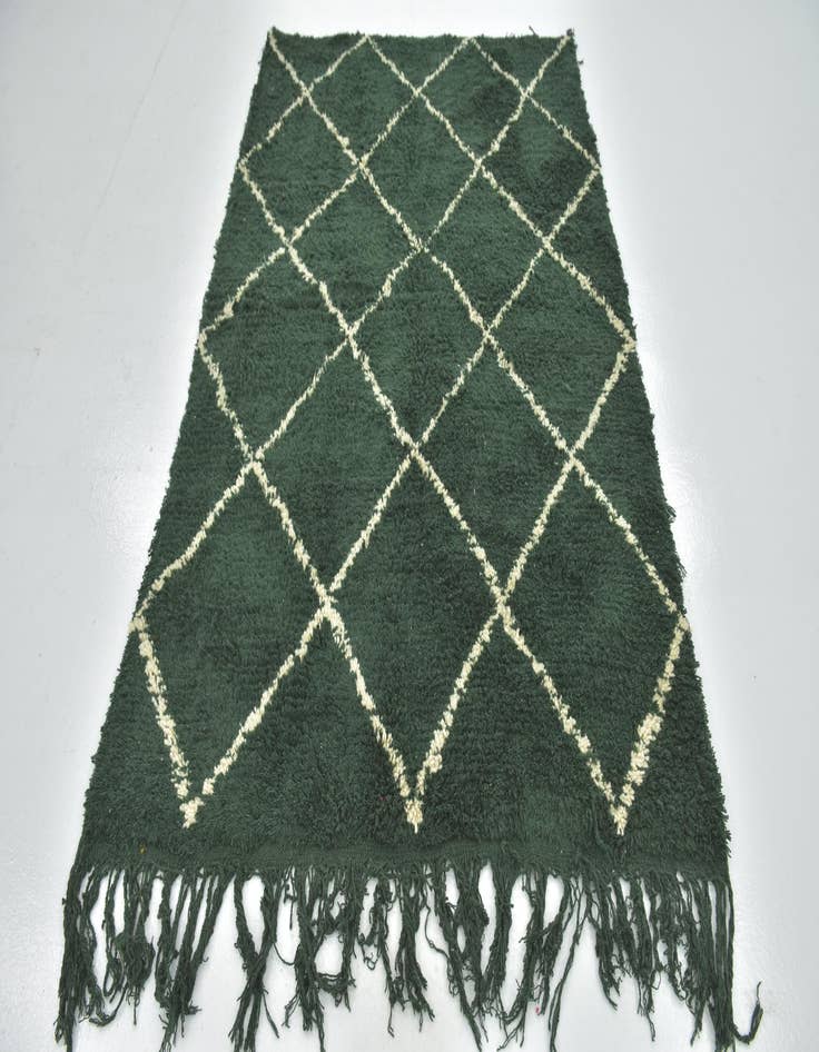 Detail image of 4' 10 x 7' 8 Hand Knotted Moroccan Wool Rug