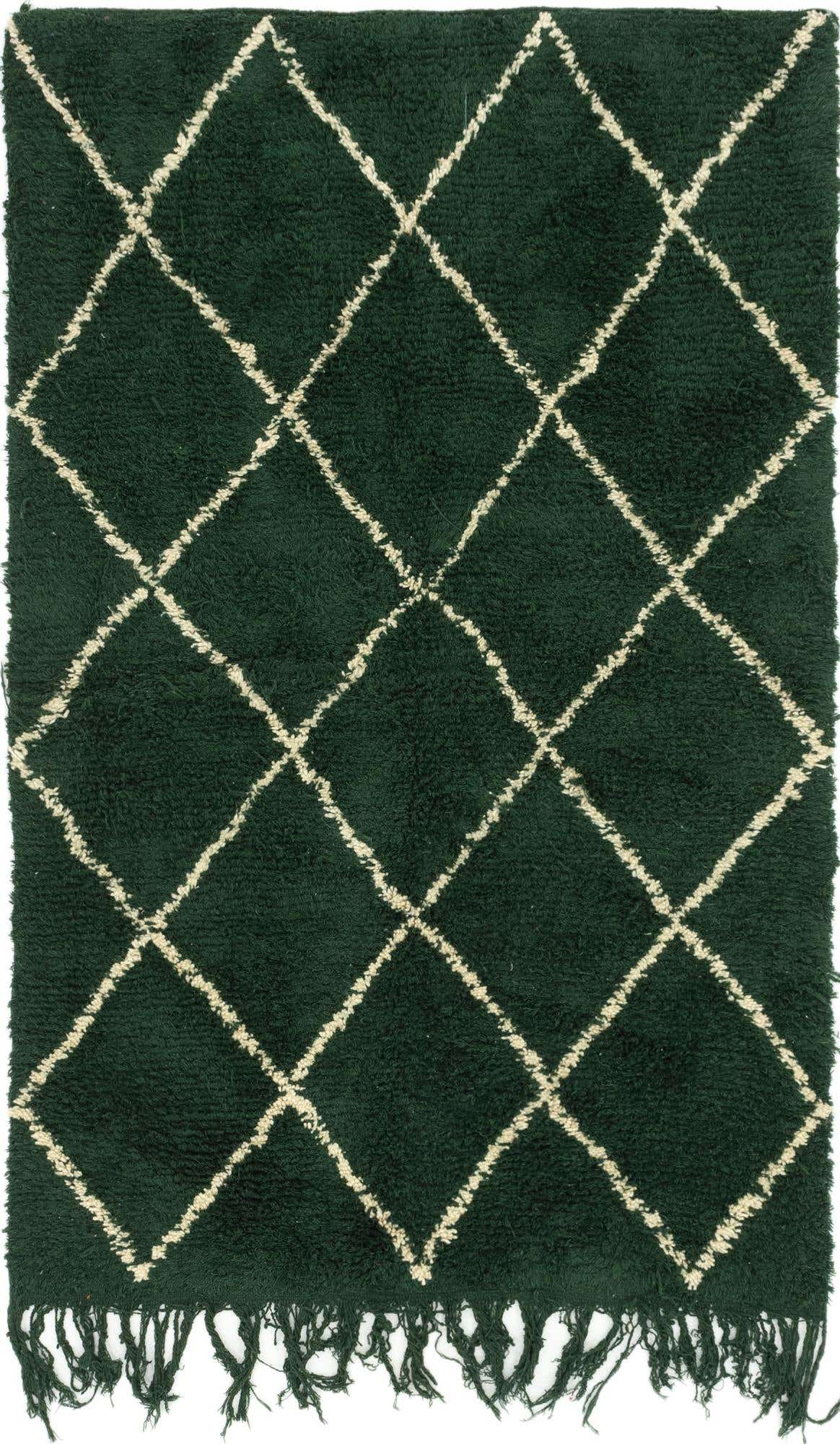 4' 10 x 7' 8 Hand Knotted Moroccan Wool Rug