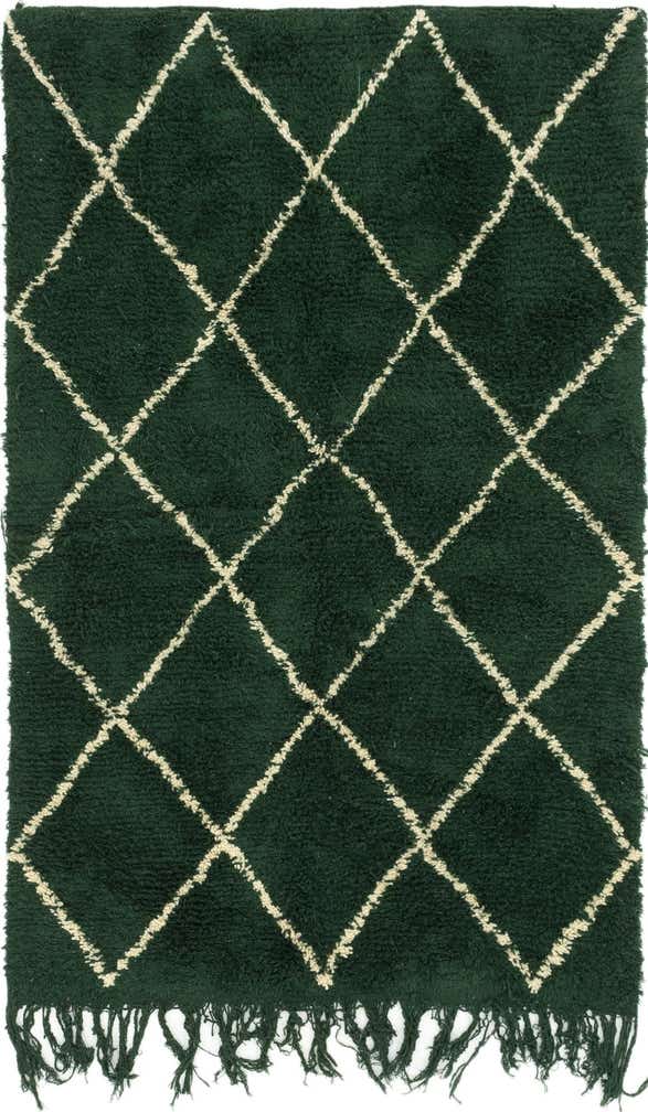 4' 10 x 7' 8 Hand Knotted Moroccan Wool Rug