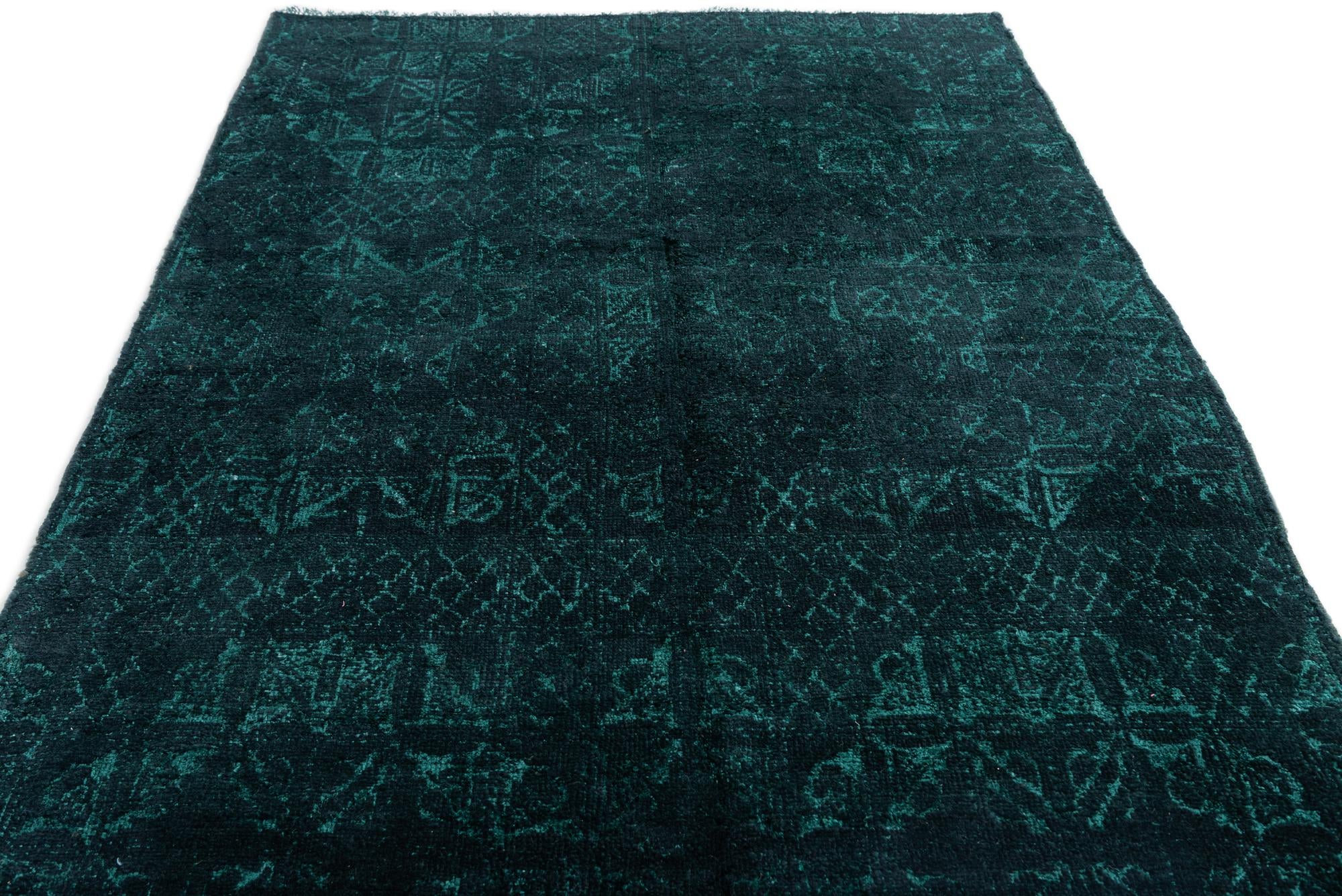 5' 4 x 9' 1 Hand Knotted Moroccan Wool Rug