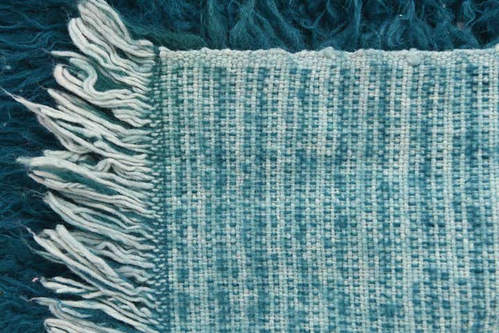 2' 4 x 4' 6 Hand Knotted Moroccan Wool Rug